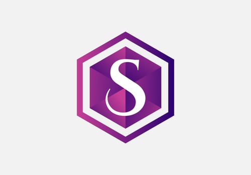 Abstract S letter modern initial Tech lettermarks logo design vector