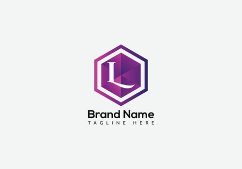 Abstract L letter modern initial lettermarks logo design vector