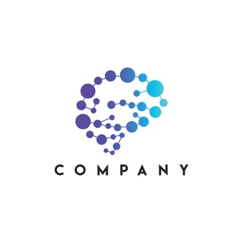Brain Network Logo template Vector illustration