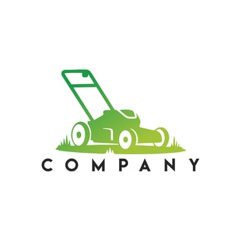 Lawnmower Logo template Vector illustration