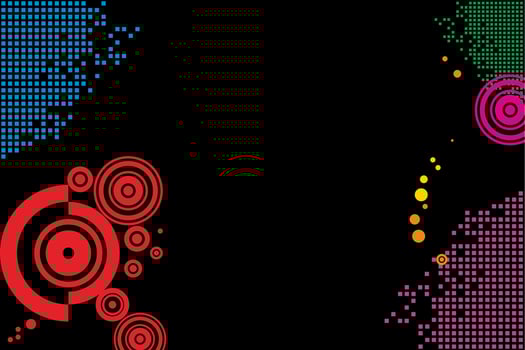1970s Style Background, Vintage Colors and Shapes vector