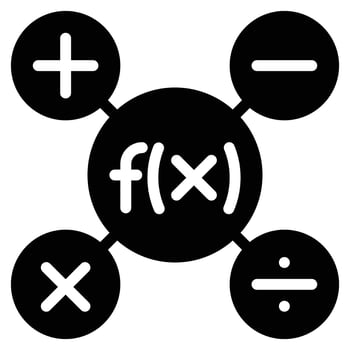 mathematics icon vector illustration . education . technology