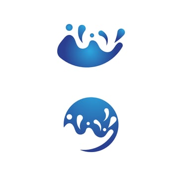 Illustration of Water Splash icon vector
