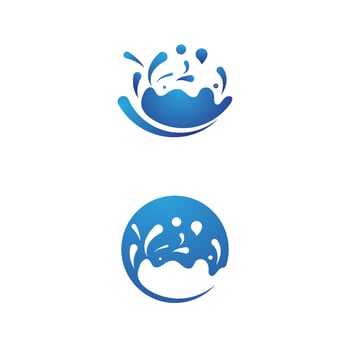 Illustration of Water Splash icon vector