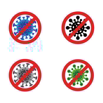 Virus corona vector illustration