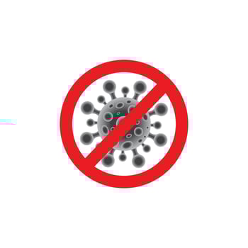 Virus corona vector illustration icon
