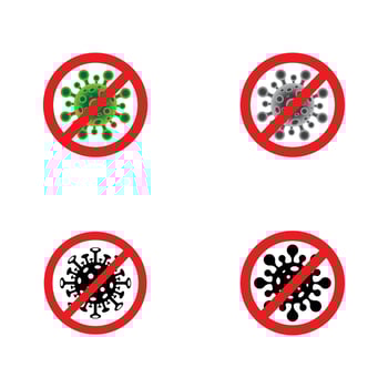 Virus corona vector illustration icon