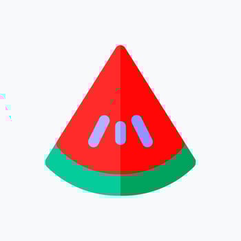 Watermelon Icon. Food and Equipment Icon. Perfect for website mobile app presentation and any other projects. Icon design flat style vector