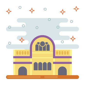 Trendy Blue Souk vector
