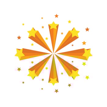 Star Background Template vector illustration