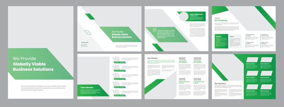 Creative Company Profile Brochure vector