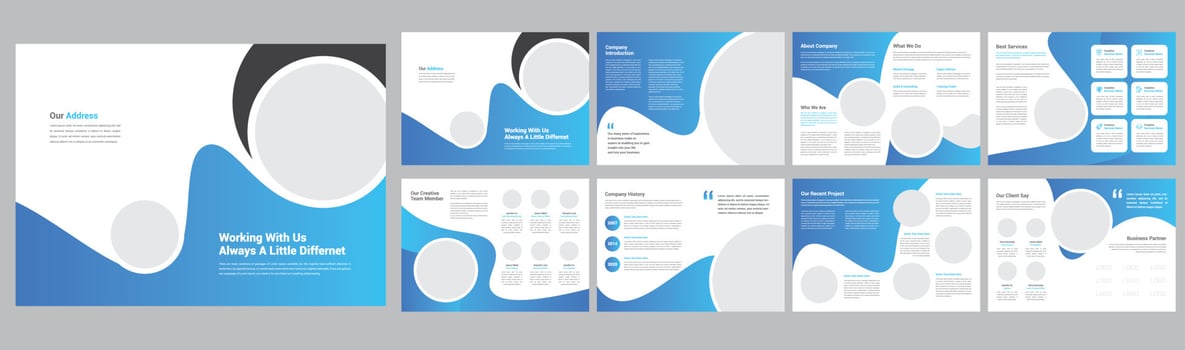 Creative Company Profile Brochure vector