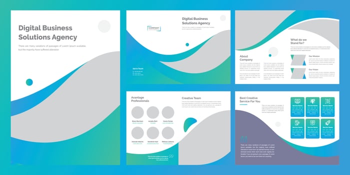 Creative Company Profile Brochure vector