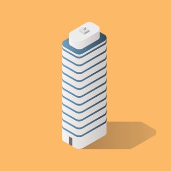 Isometric Futuristic Building vector