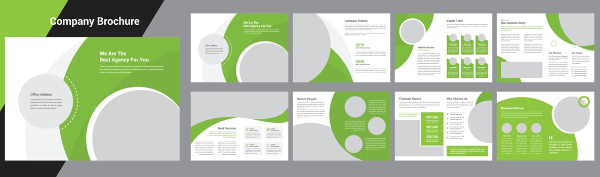 Creative Company Profile Brochure vector