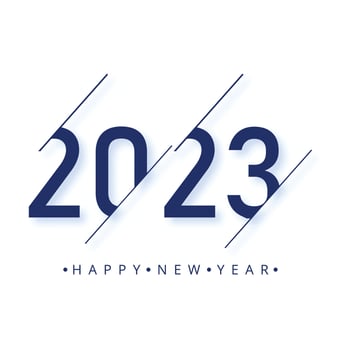 New year 2023 holiday card celebration holiday background vector