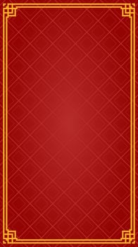 potrait red background with frame vector