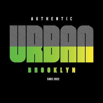 Urban typography design t-shirt print vector illustration