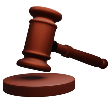 Gavel 3D Icon, perfect to use as an additional element in your poster, banner and template designs png