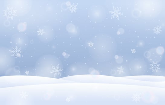 Winter Snowfall Background vector