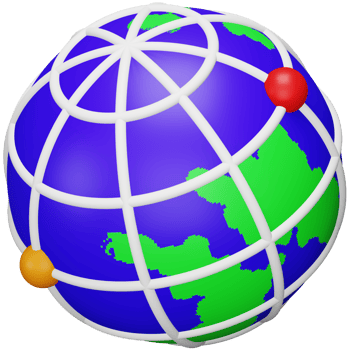 Global connection 3d rendering isometric icon. png
