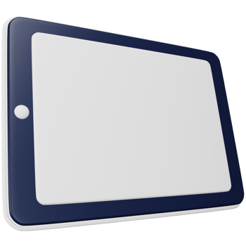 Tablet 3d rendering isometric icon. png