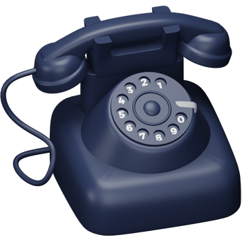 Telephone 3d rendering isometric icon. png