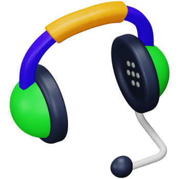 Headphones 3d rendering isometric icon. png