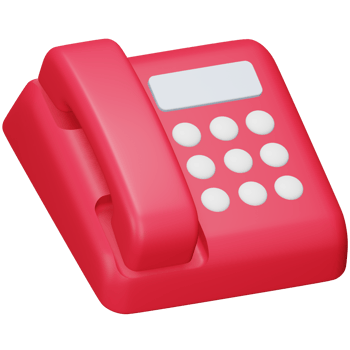 Telephone 3d rendering isometric icon. png