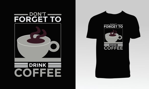 Creative Coffee T Shirt Design vector