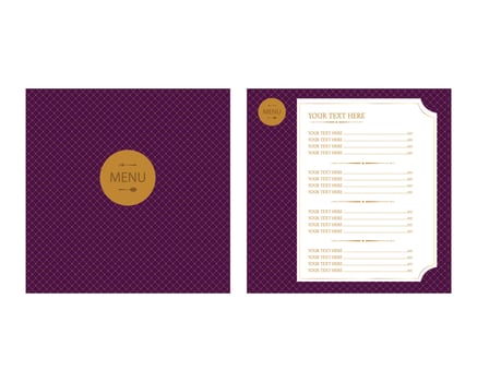 restaurant menu design template vector