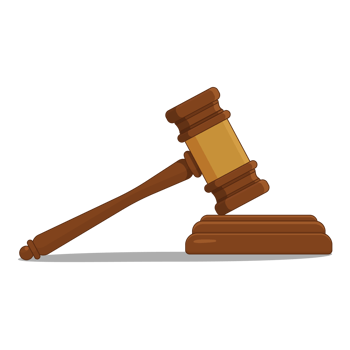 Judge Hammer Gavel in Transparent Background png