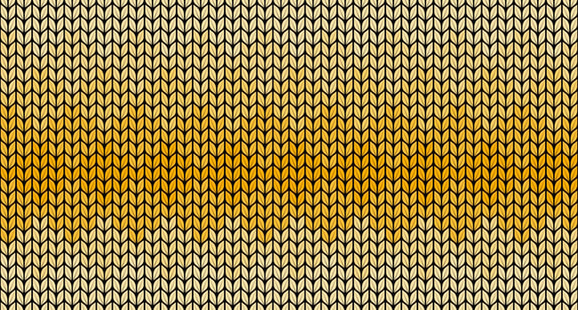 Knitted seamless pattern color golden. colorful knitted textures. Vector illustration.