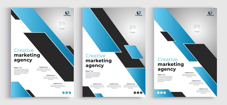 Creative new corporate flyer template design layout vector