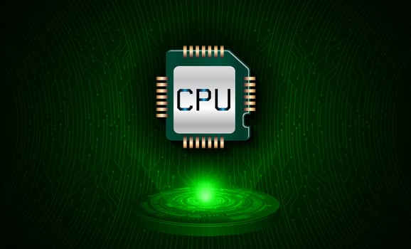 Modern Holographic Chip vector