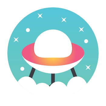 Trendy Space Shuttle vector