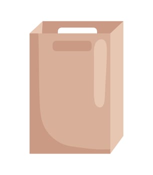 grocery eco bag vector