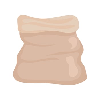 eco packaging sack vector