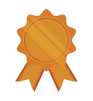 prize victory rosette vector