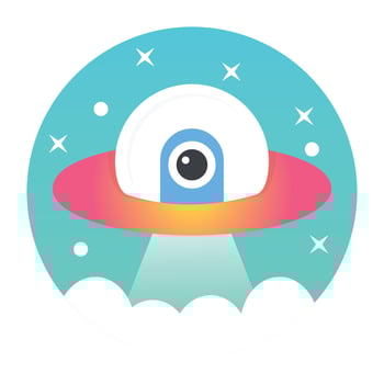 Trendy Ufo Concepts vector