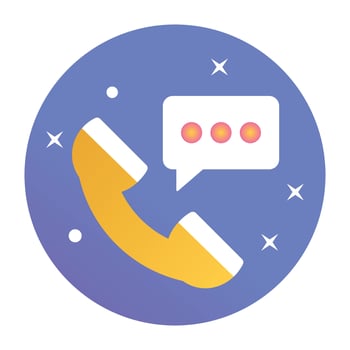 Trendy Voice Chatting vector
