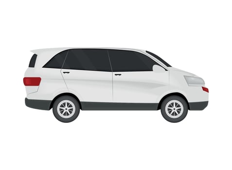 car suv mockup vector