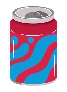 beverage can icon vector