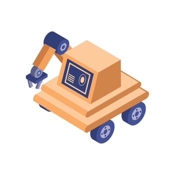 Isometric Industry robot vector