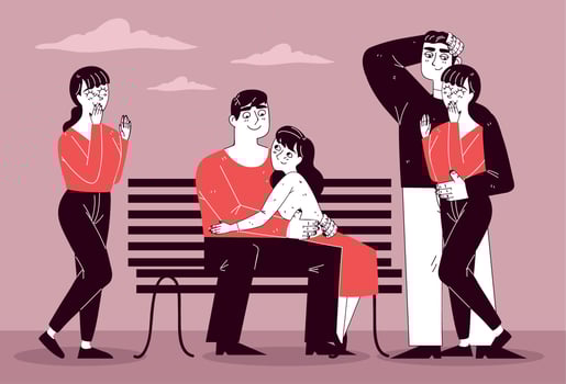 couple and people vector