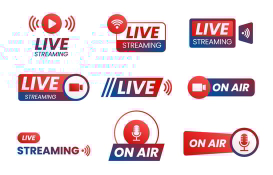 On Air Icon Collection vector
