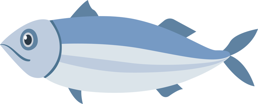Fish is a sea animal. png