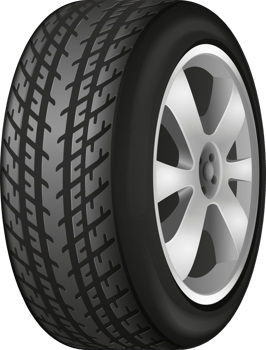 Black car wheel. png