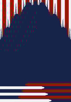 American National Holiday poster or cover design template. Suitable to be placed on content with that theme vector
