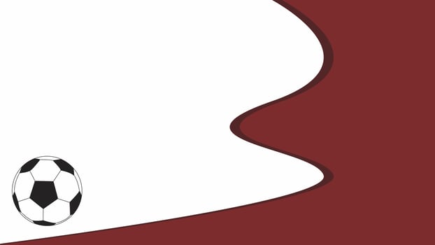 Football background template on the theme of Qatar flag vector illustration